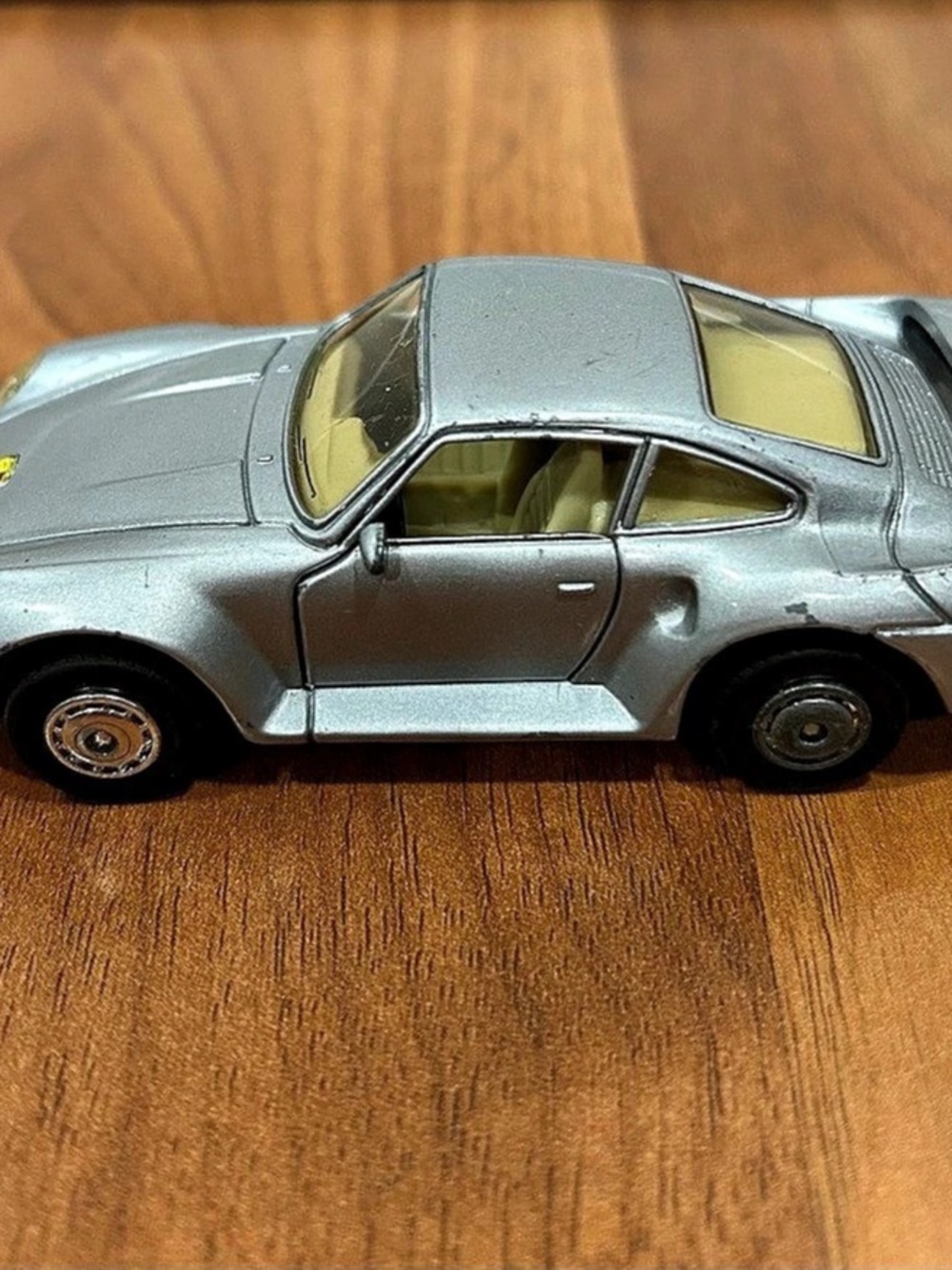 Porsche 911 Silver Die-Cast Car